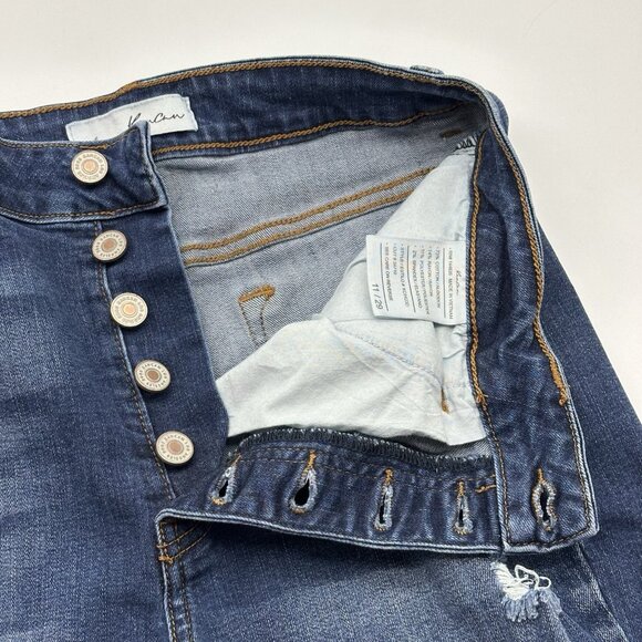Kancan Karlee High Rise Ankle Skinny Size 11 / 29 Button Fly Stretch Denim Jeans - Picture 6 of 13